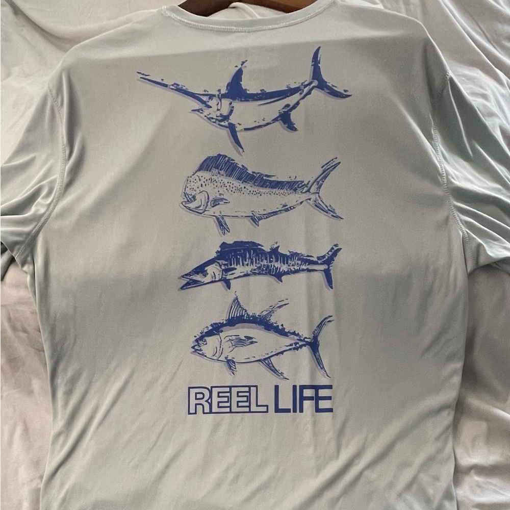 Reel life XL short sleeve fishing shirt